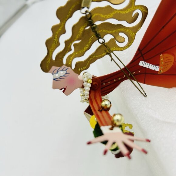 Fanciful Flights by Karen Rossi for Silvestri "Teacher" Metal Ornament Signed - Picture 4 of 5